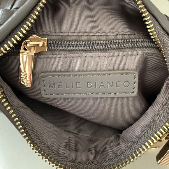 Melie Bianco Brigitte Satchel in Grey and Gold (NWOT) - Picture 4 of 4